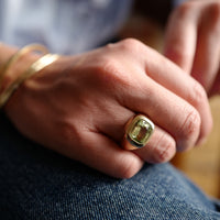 GILDA Gold Green Tourmaline Ring