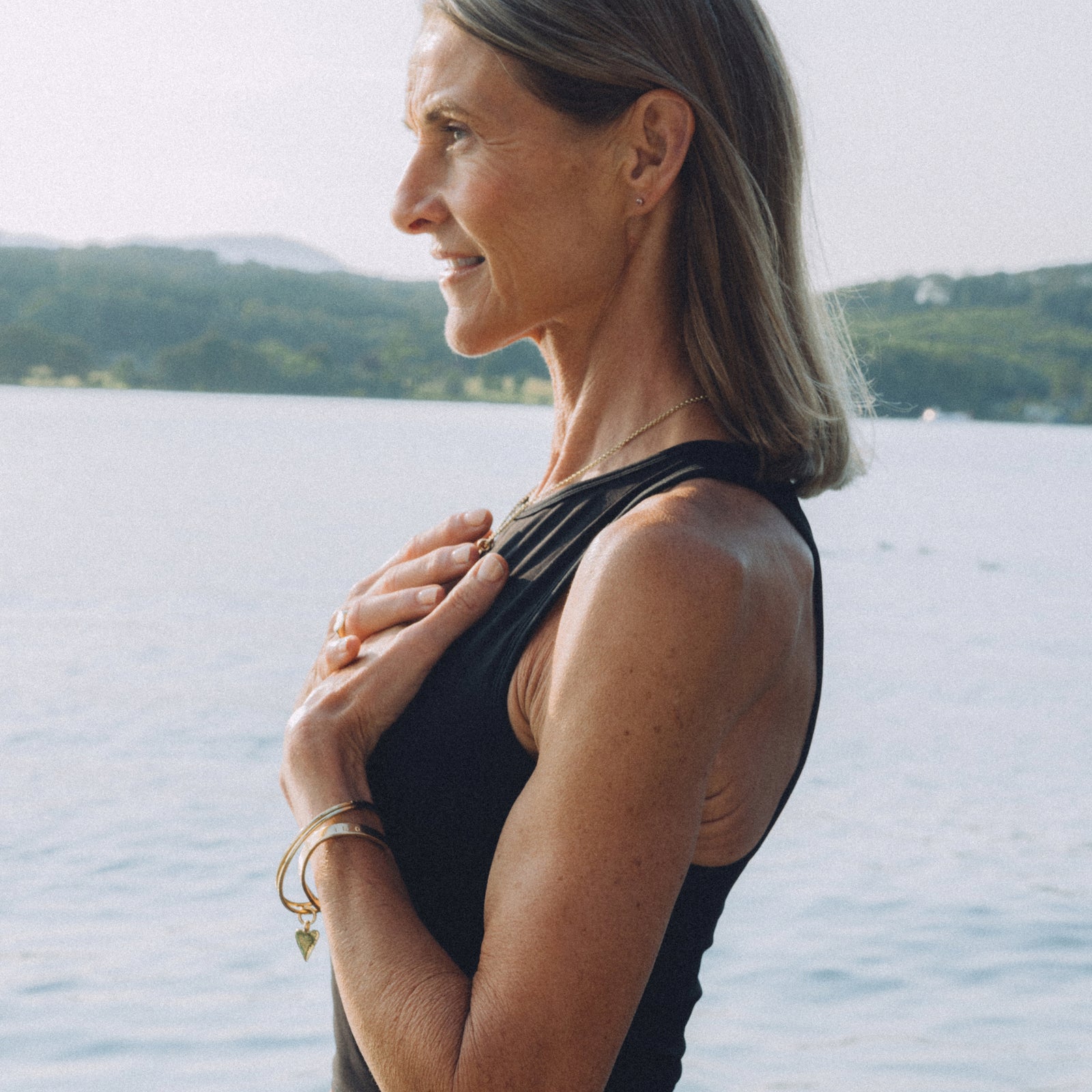 Gold Pink Tourmaline 'Healing' Stud Earring