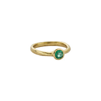 Gold Emerald Baby Stone Ring