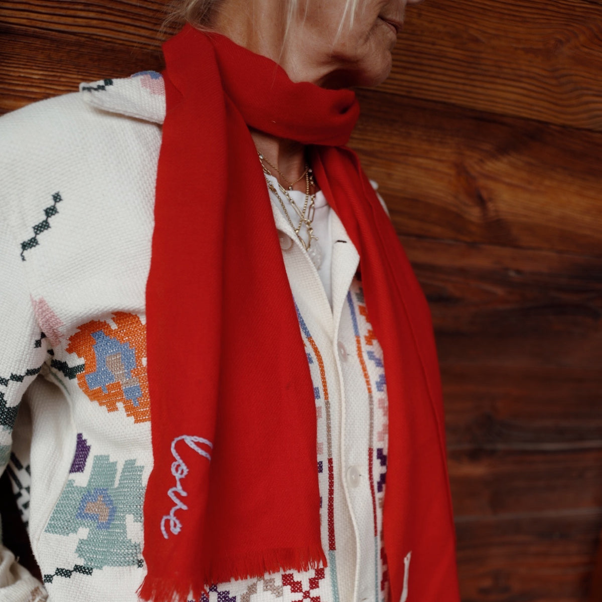 [Women] [modelwears Maxi Scarf]