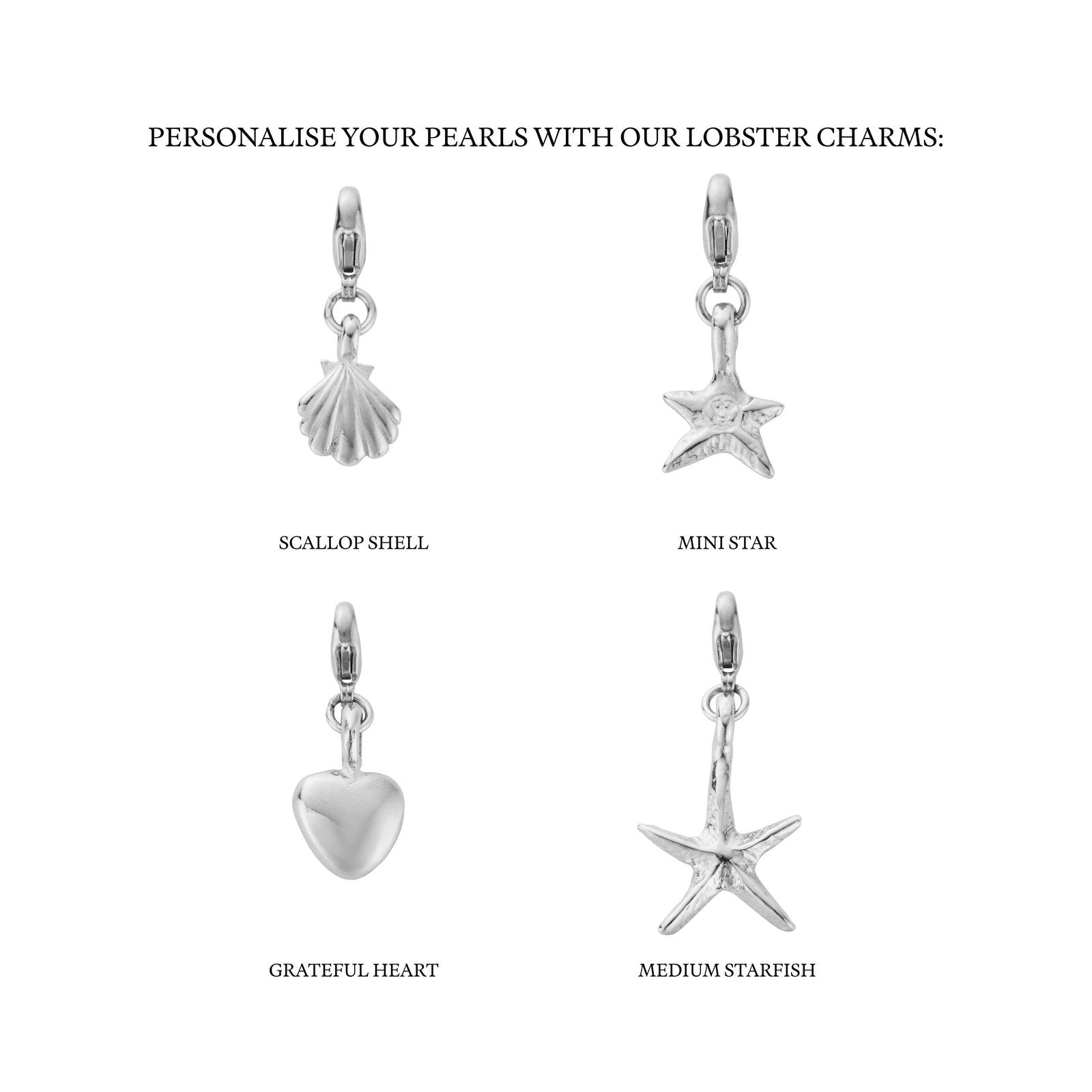 Silver Mini White Holiday Pearl Necklace