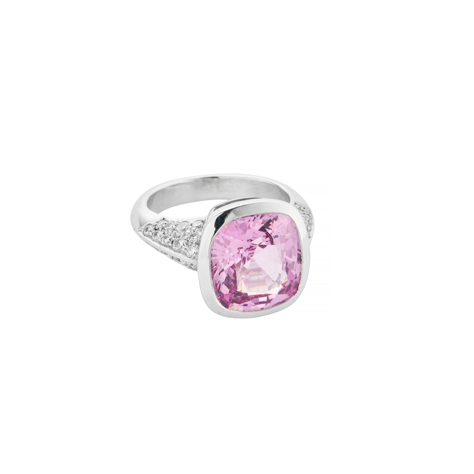 SAKURA White Gold Spinel & Diamond Ring