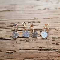 Silver Keeper's Heart Earring Charms