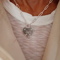 Silver 'Starry Night' Keeper's Heart Trace Chain Necklace