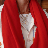 No.8 Gold Rock Crystal Pendant Necklace
