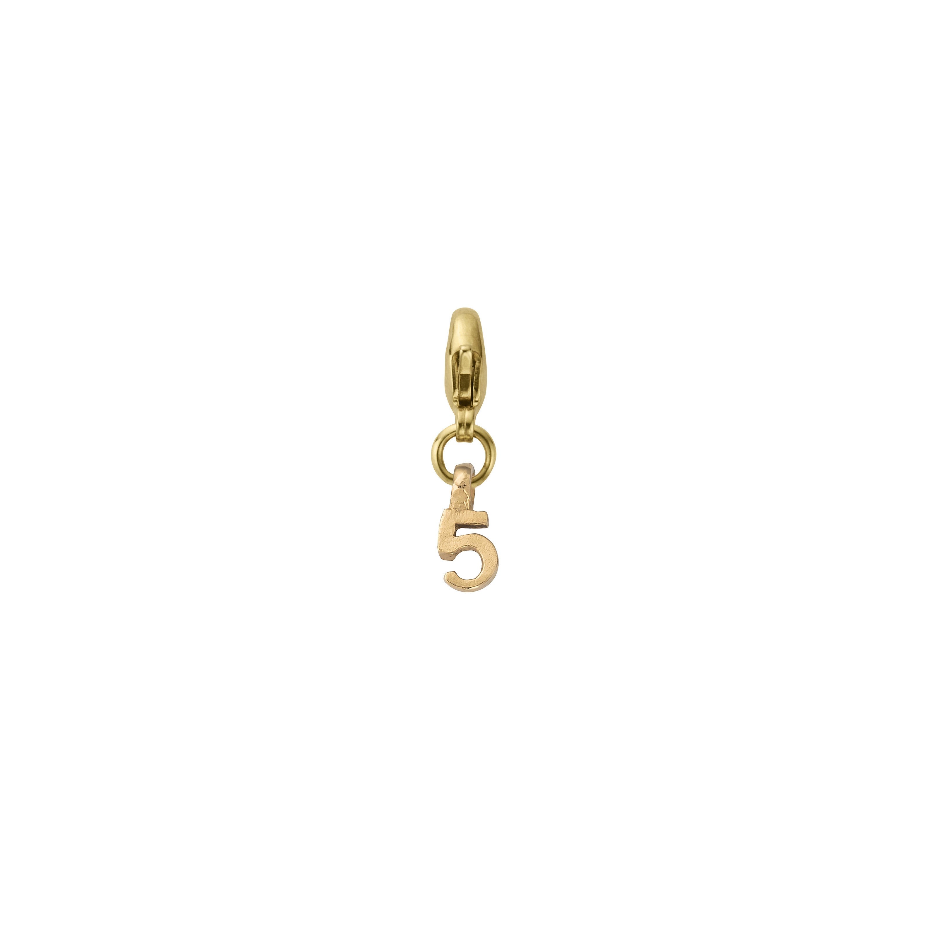 Gold Mini Alphabet Lobster Charm