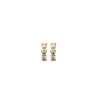 Quintessence Gold Diamond Hoop Earrings