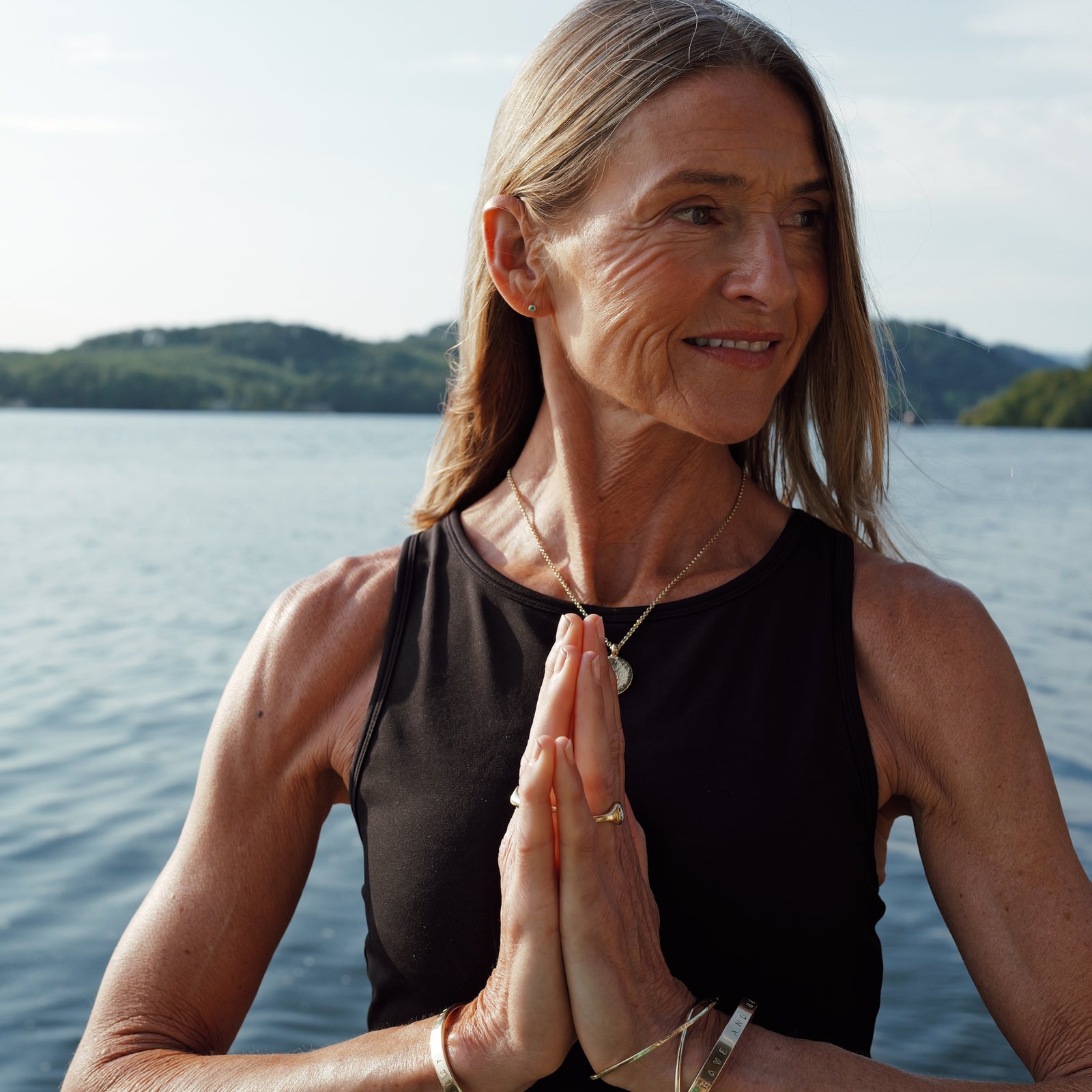 Silver Emerald 'Manifest' Stud Earring