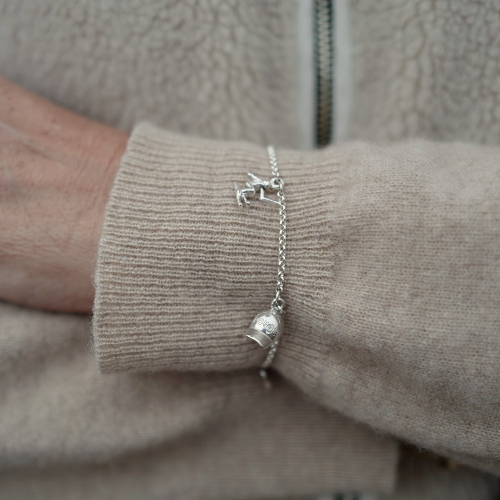 Silver Verbier Charm Bracelet