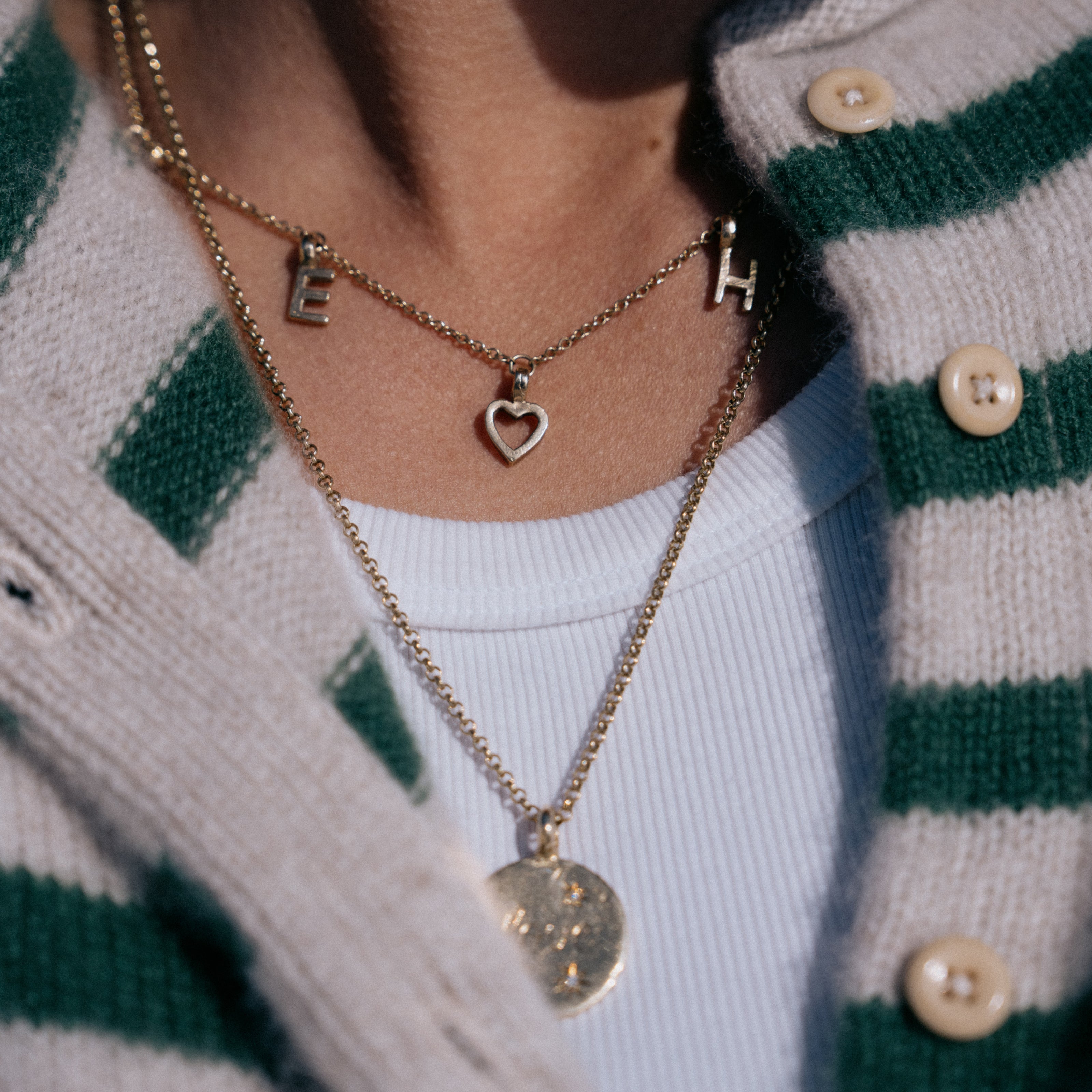 Gold Build Your Own Fixed Necklace