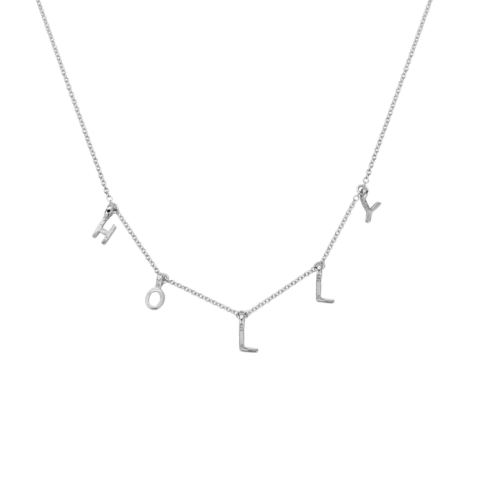 Silver Fixed Alphabet Necklace