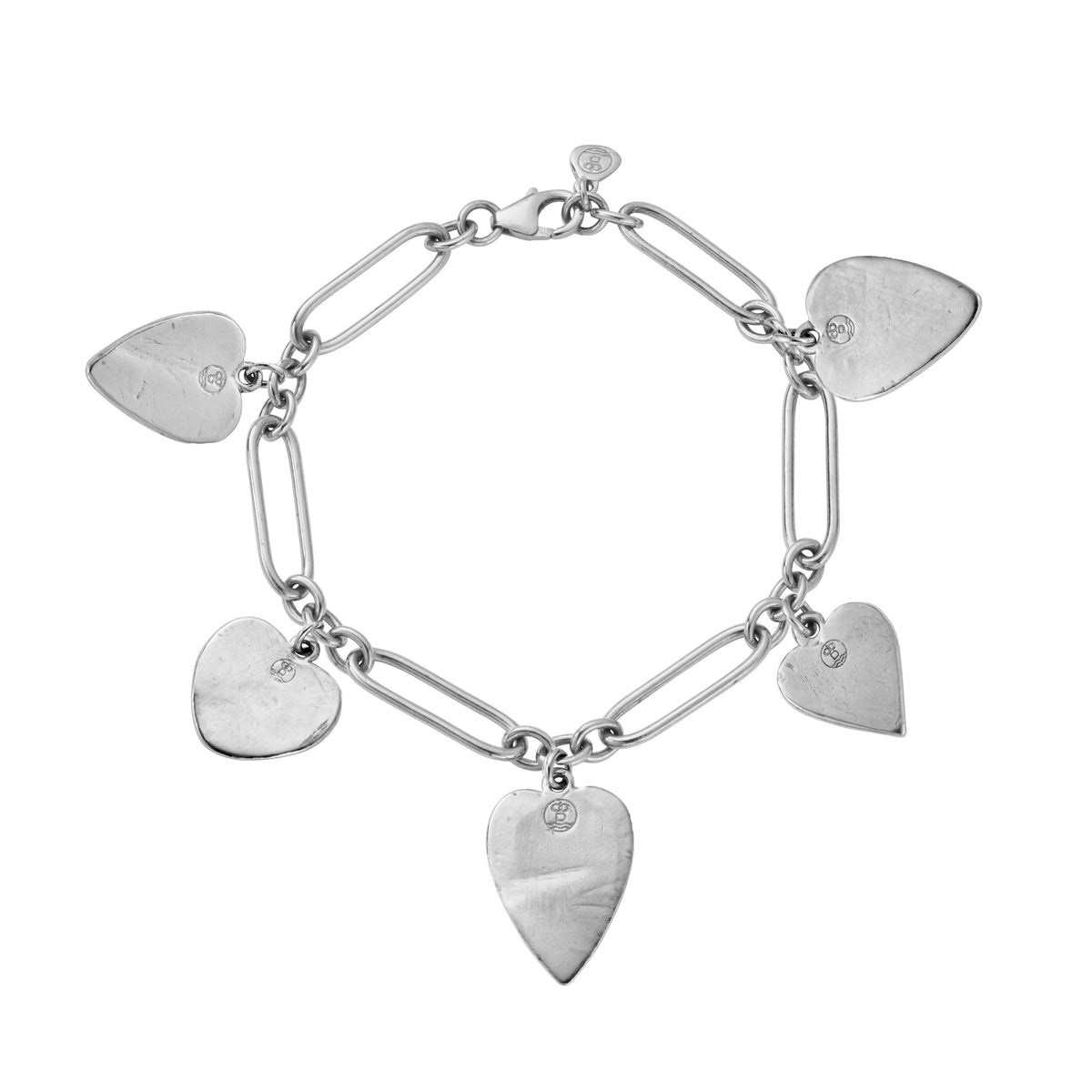 Silver Build Your Own Heart Token Bracelet