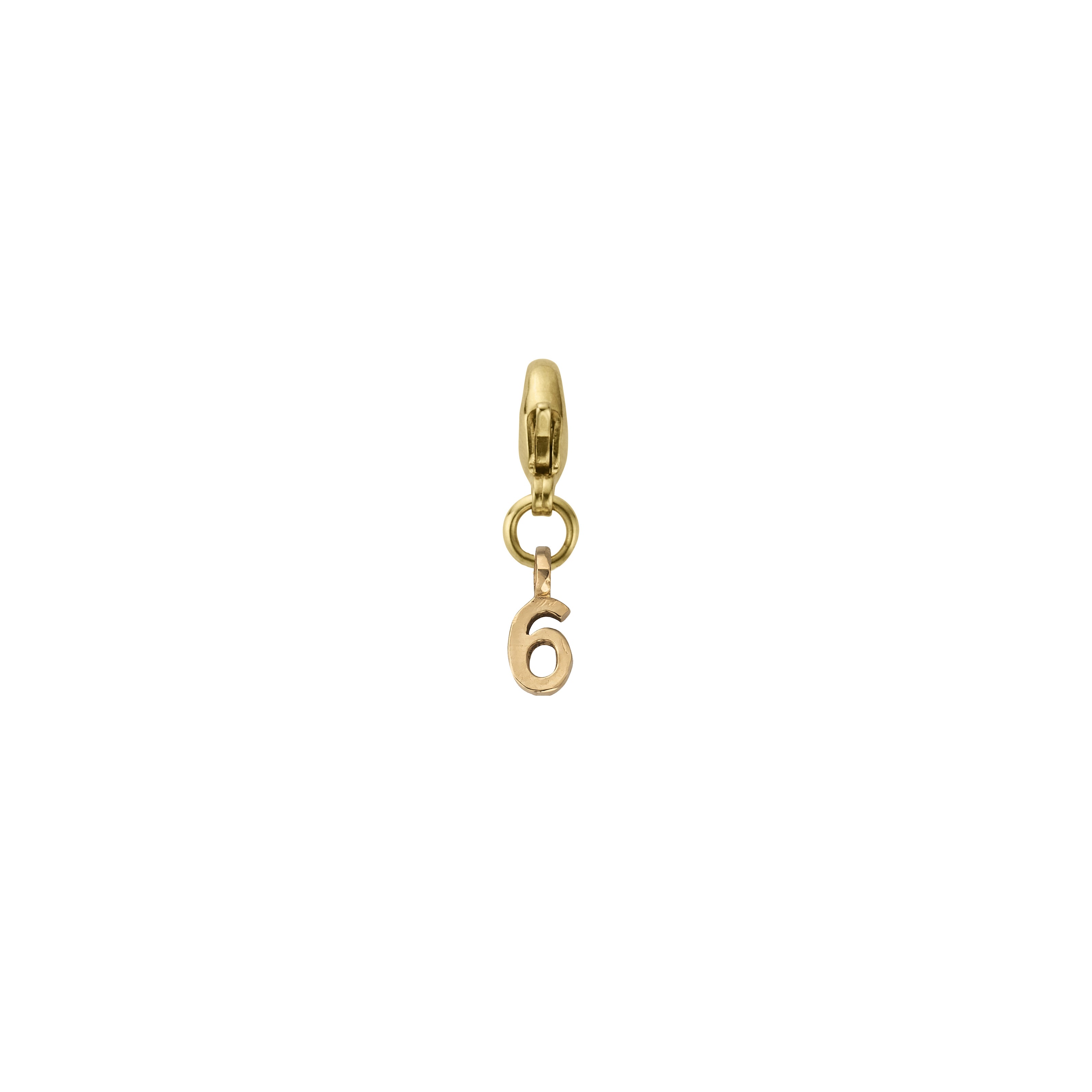 Gold Mini Alphabet Lobster Charm