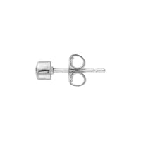 Silver Diamond 'Strength' Single Stud Earring