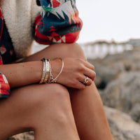 Silver Citrine Baby Treasure Ring