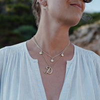 Silver & Gold Trio Scallop Shell Necklace