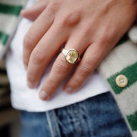 KALINDA Gold Yellow Sapphire & Diamond Ring