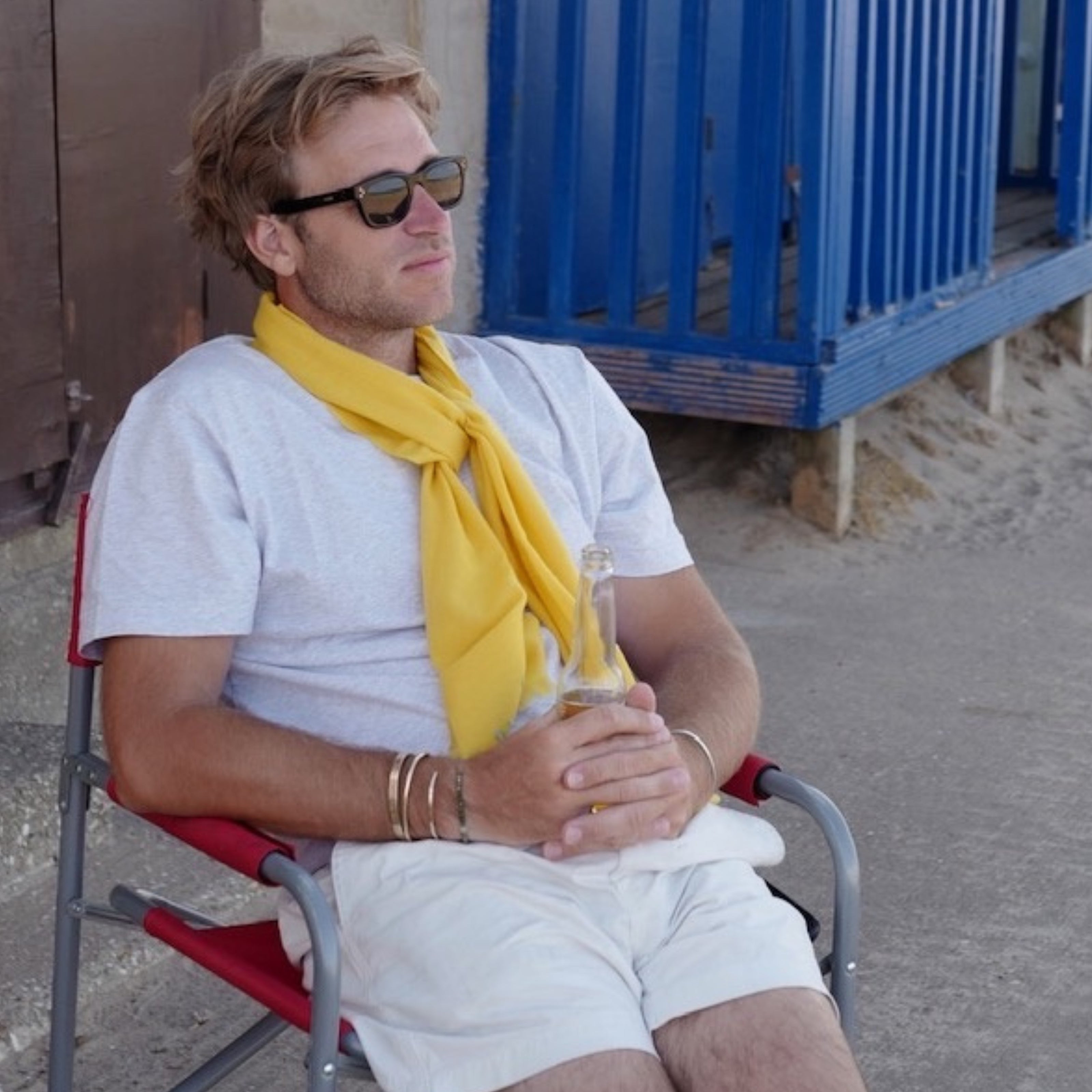 DD Yellow Cashmere Scarf