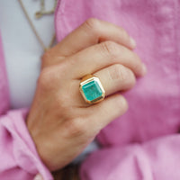 MAGNUS Gold Emerald Ring