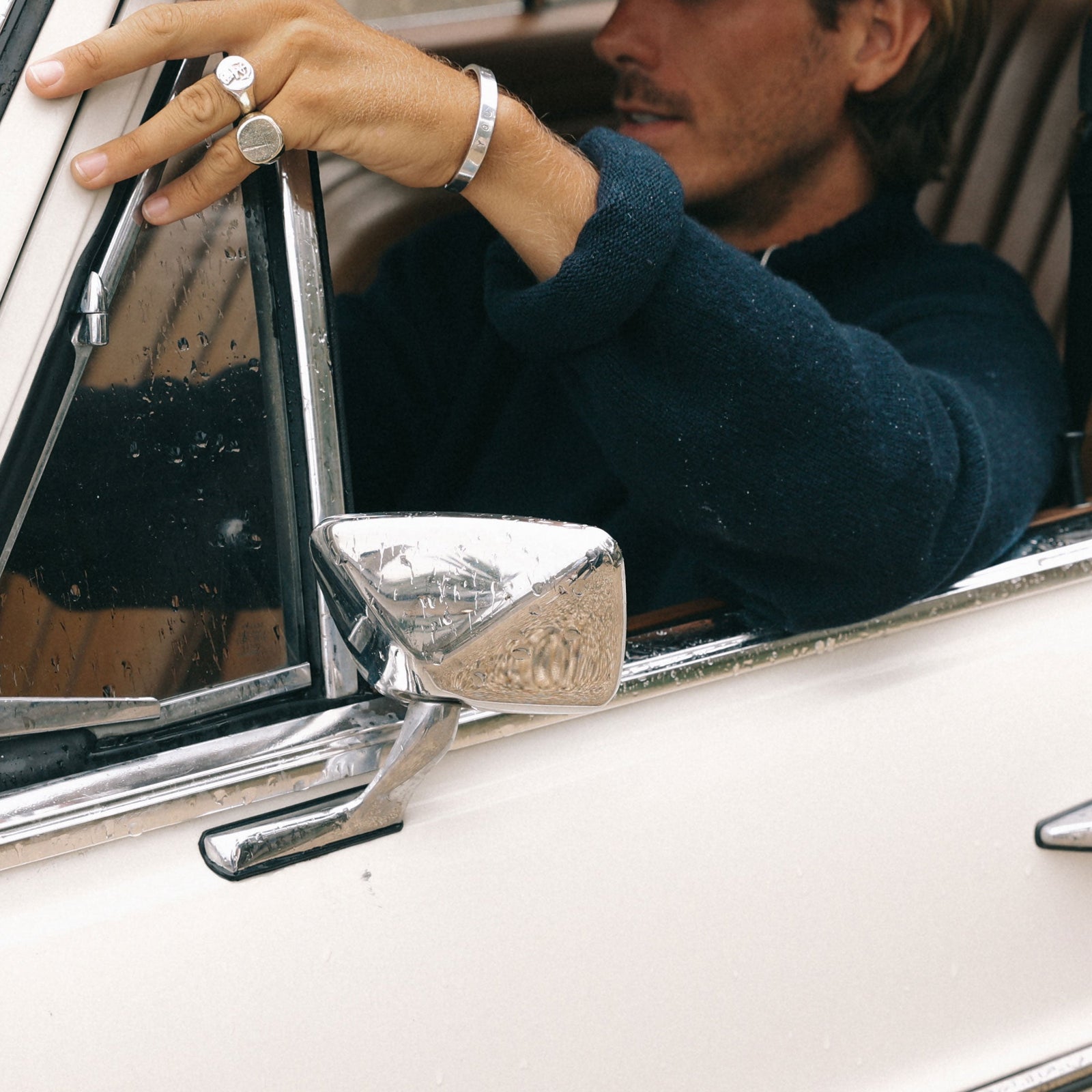 Men's Silver Luxury Signature Bangle