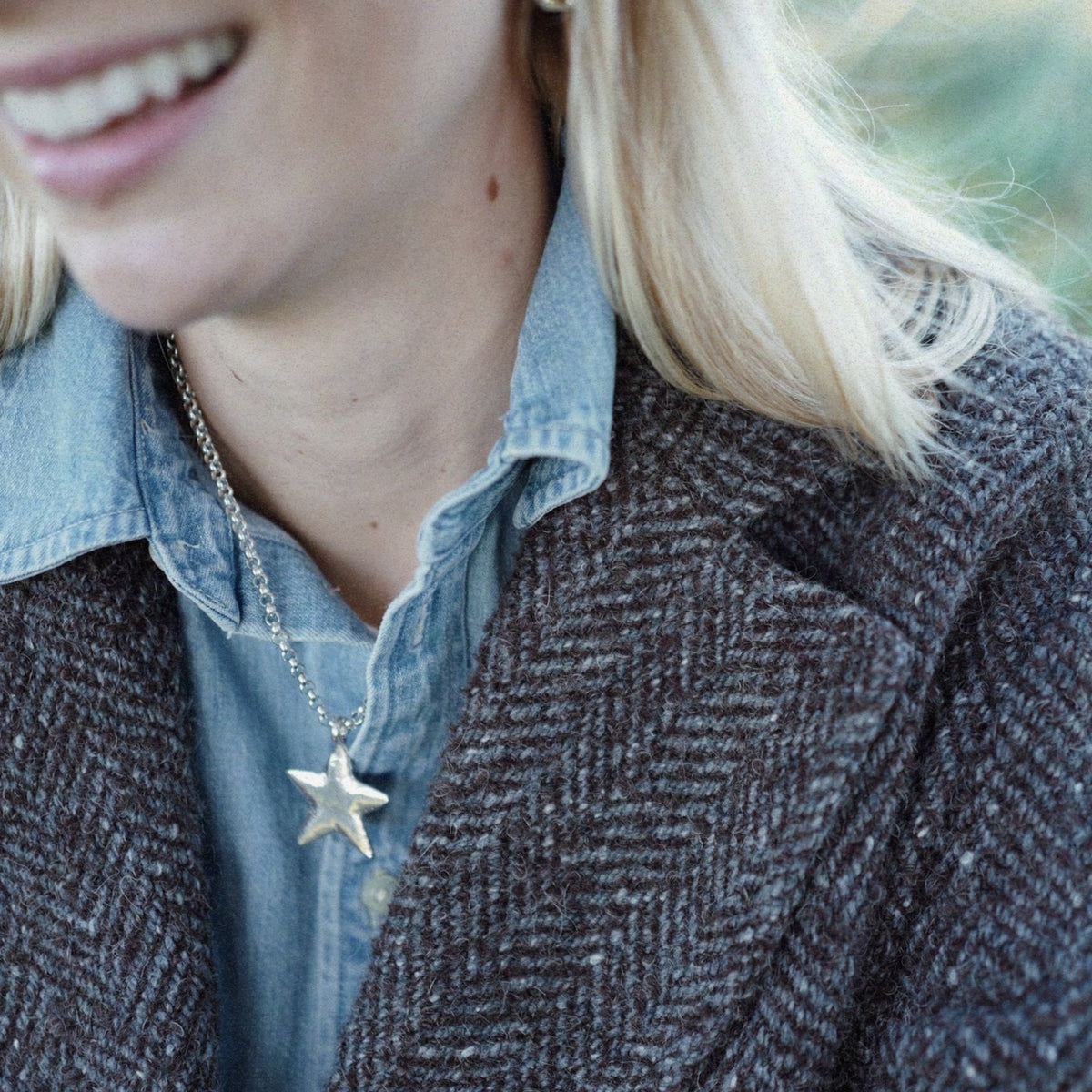 Silver Maxi Star Necklace