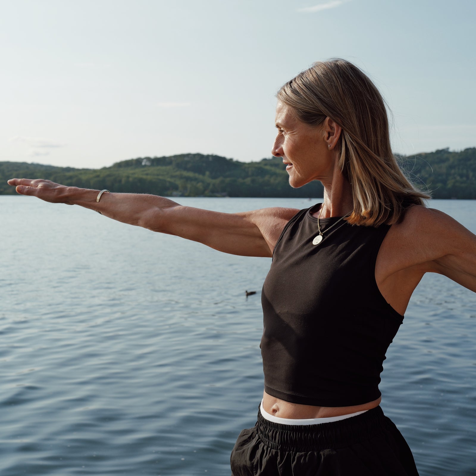 Gold Diamond 'Strength' Stud Earring