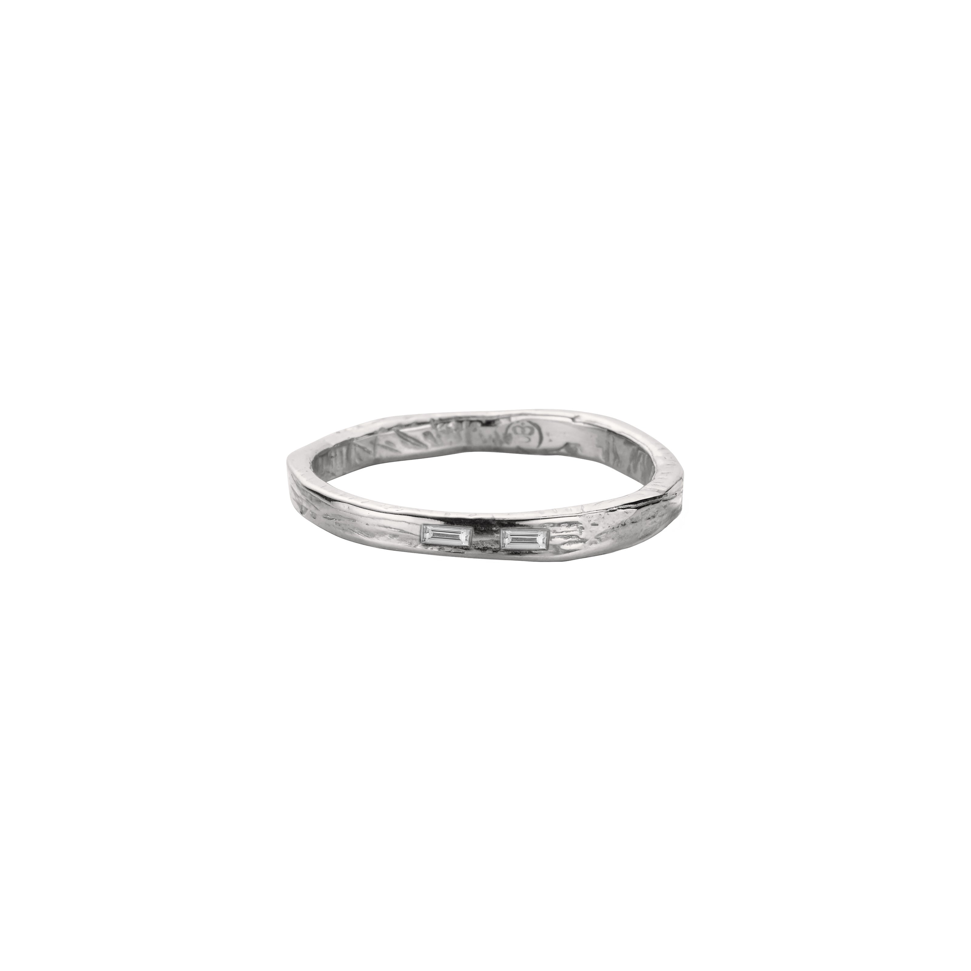 Ladies' 9ct White Gold Mini Posey Ring