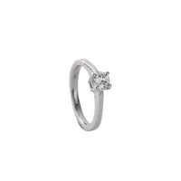 'The Eternity' 9ct White Gold Round 0.5ct Lab Grown Diamond Claw Engagement Ring
