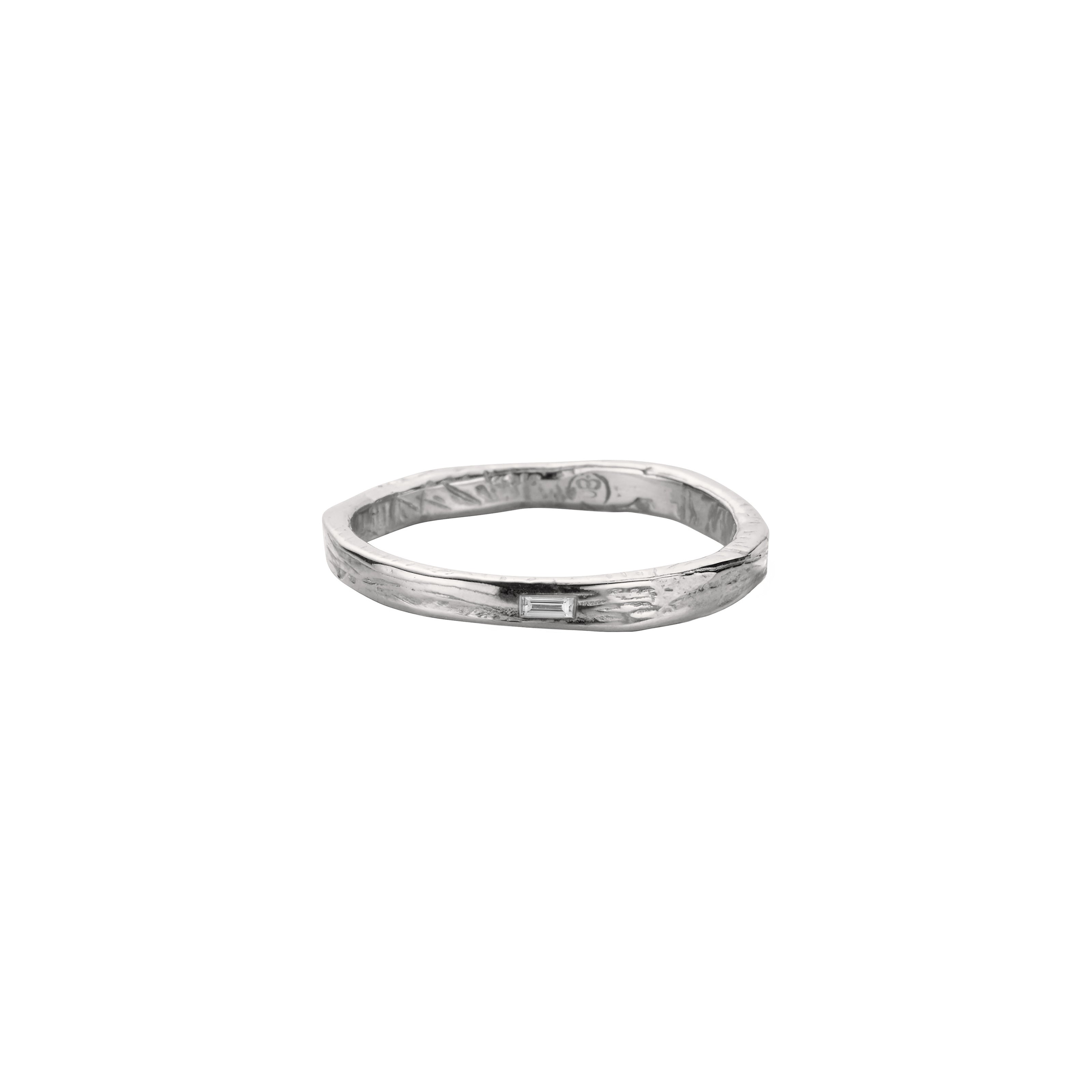 Ladies' 9ct White Gold Mini Posey Ring