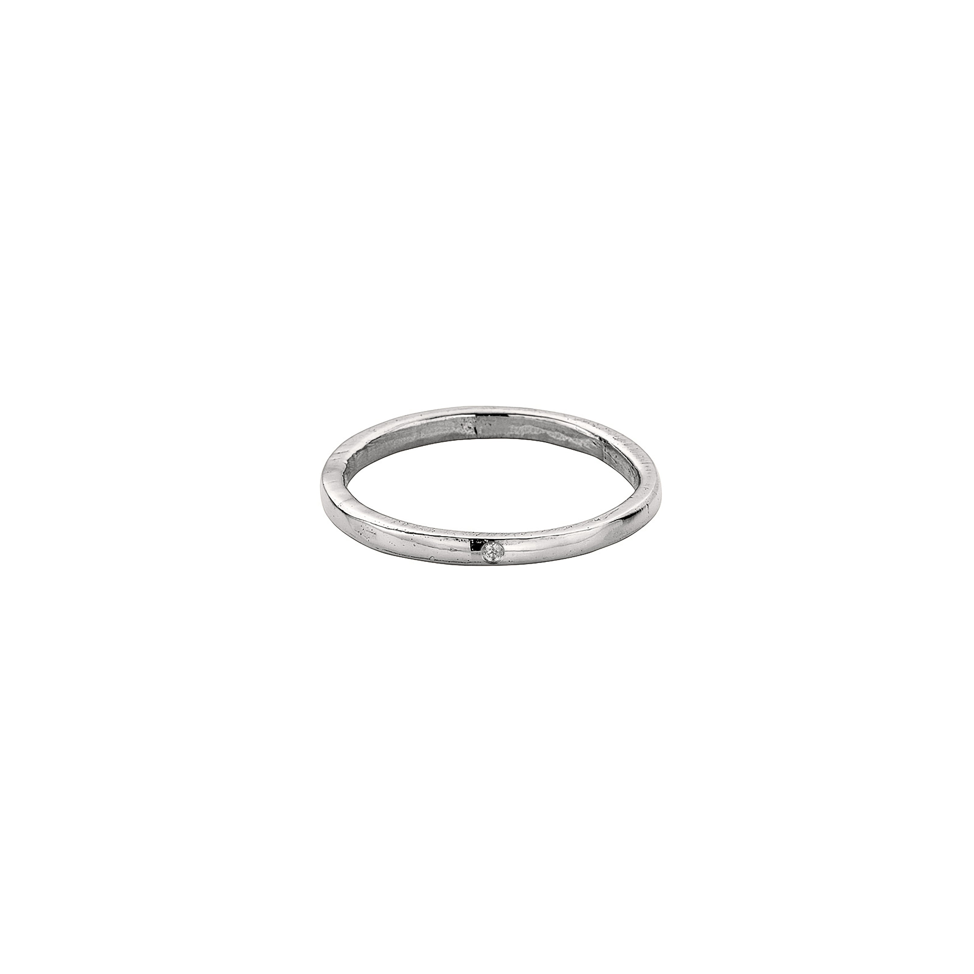9ct White Gold Simple Wedding Band