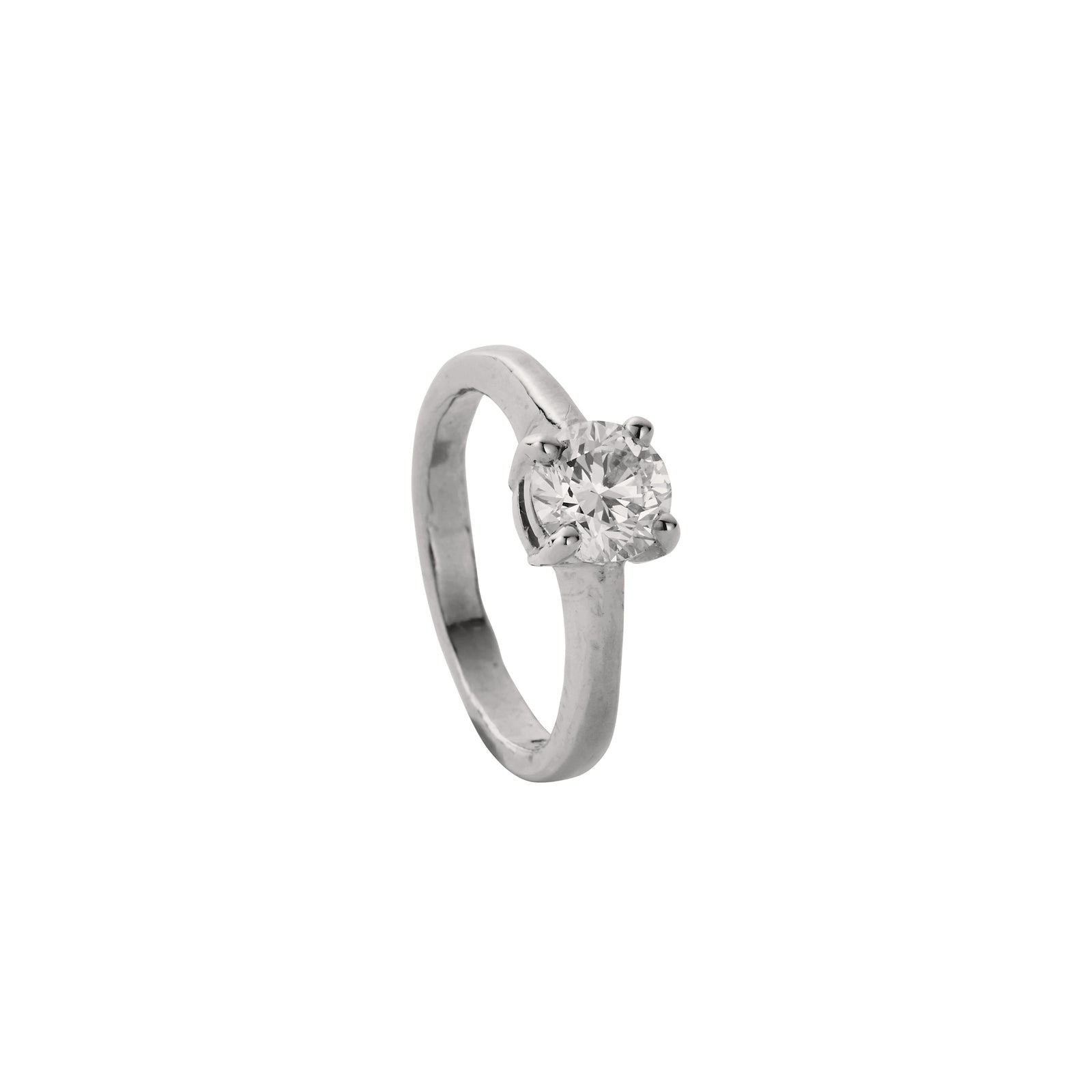 'The Eternity' 9ct White Gold Round 1ct Lab Grown Diamond Claw Engagement Ring