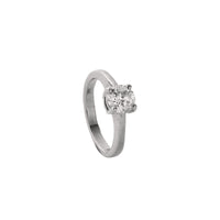 'The Eternity' 9ct White Gold Round 1ct Lab Grown Diamond Claw Engagement Ring