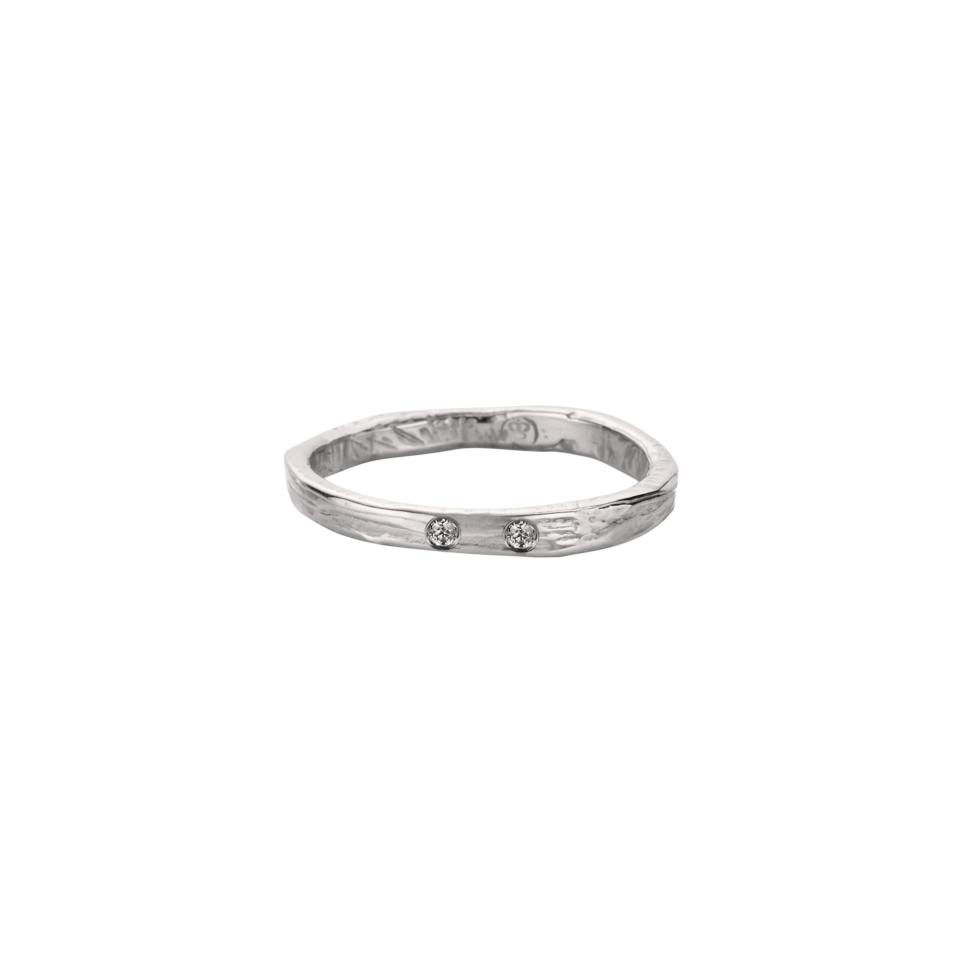 Ladies' 9ct White Gold Mini Posey Ring