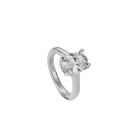 'The Story' 9ct White Gold Oval 2ct Lab Grown Diamond Claw Engagement Ring