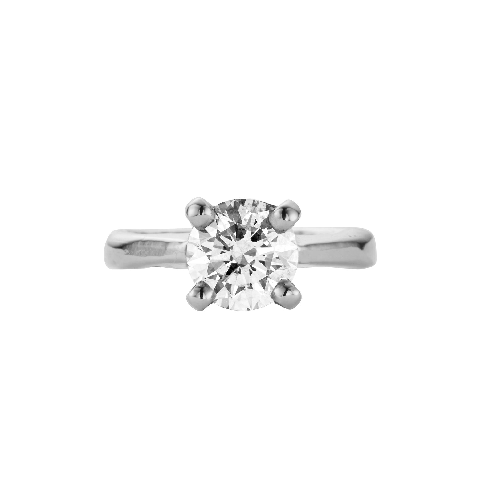 'The Eternity' 9ct White Gold Round 2ct Lab Grown Diamond Claw Engagement Ring