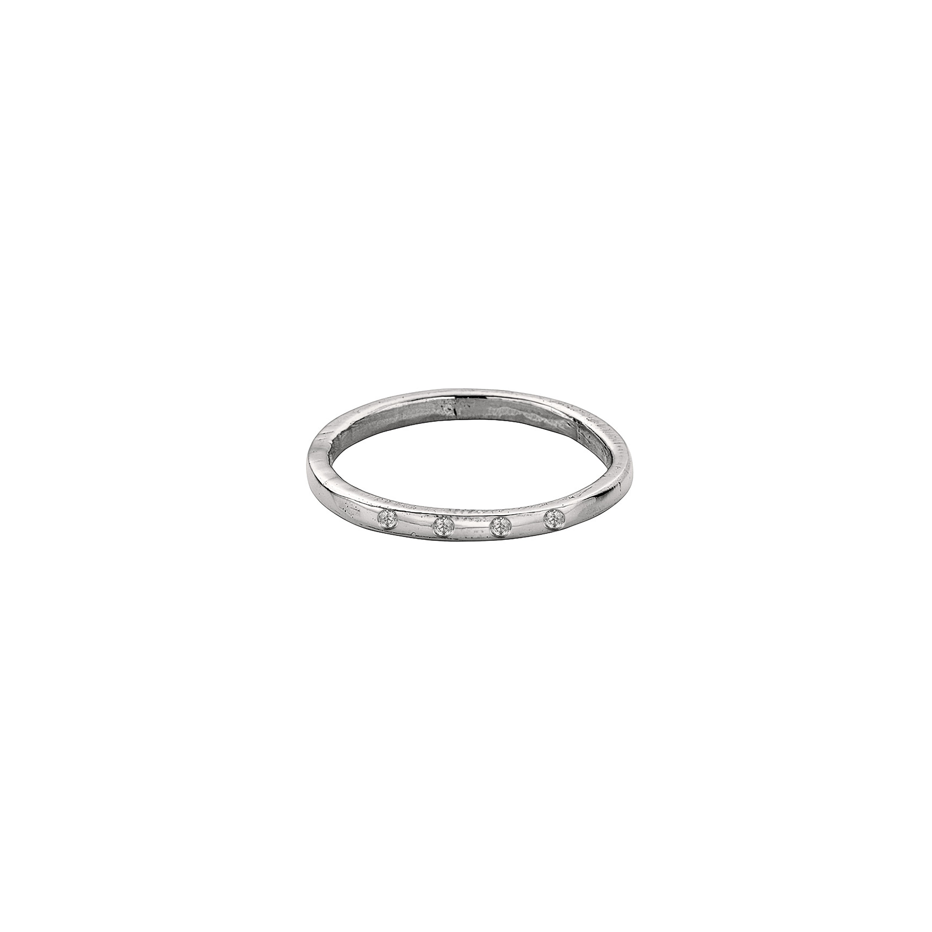 9ct White Gold Simple Wedding Band