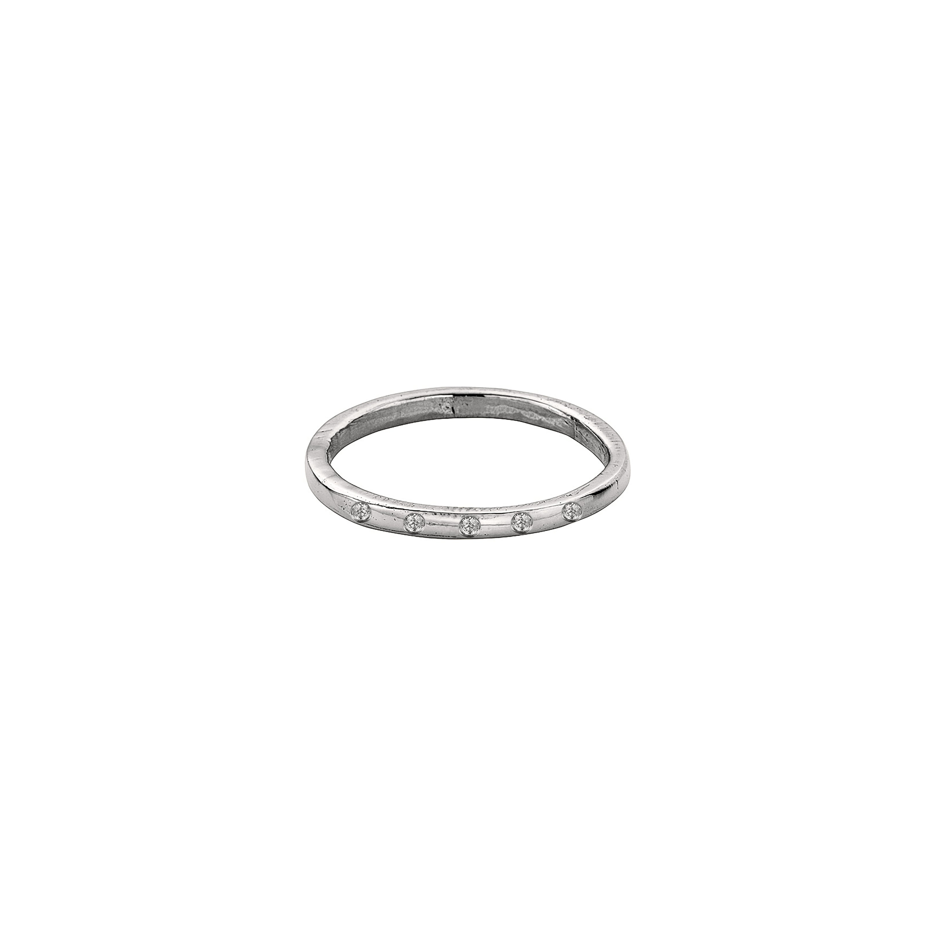 9ct White Gold Simple Wedding Band