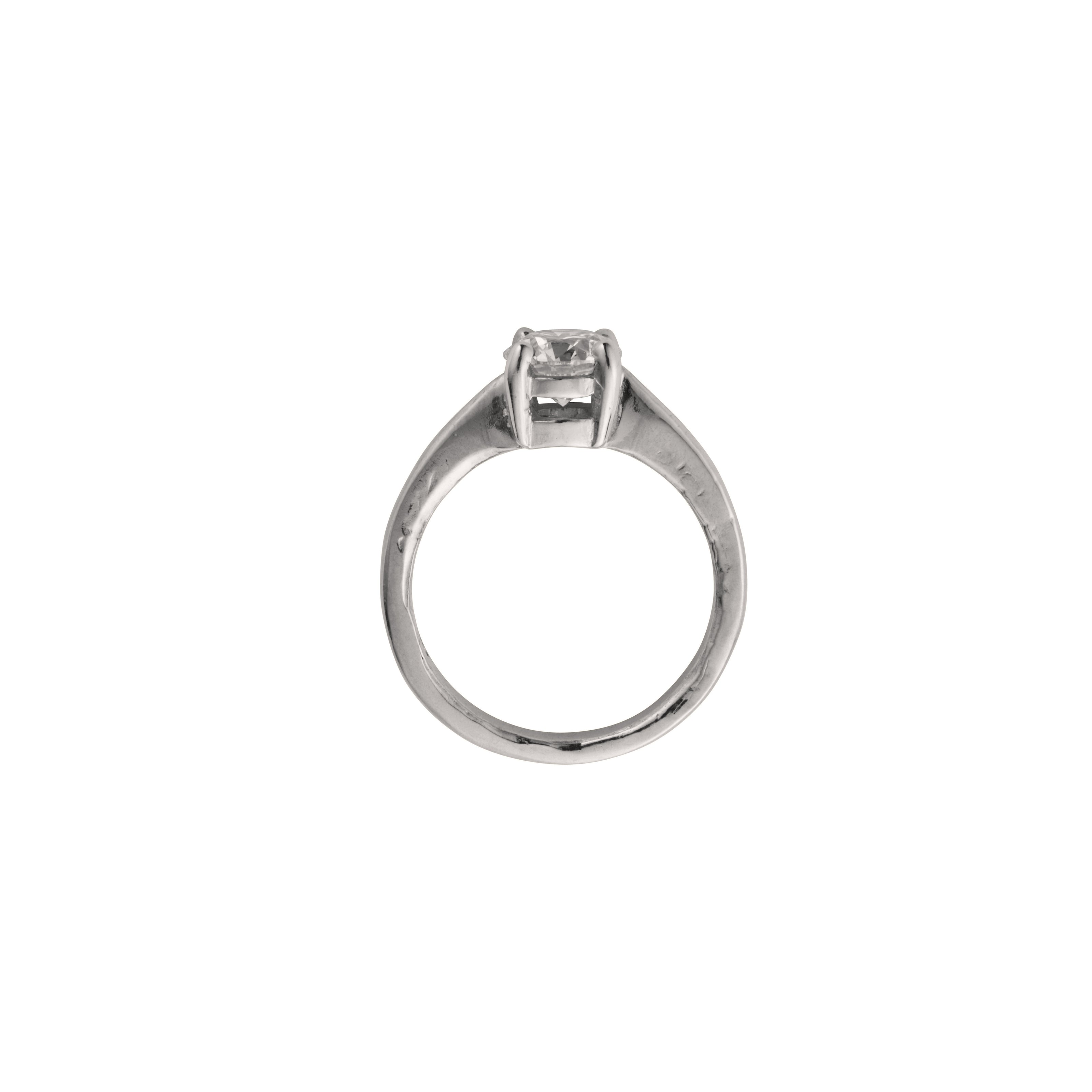 'The Eternity' 9ct White Gold Round 1ct Lab Grown Diamond Claw Engagement Ring