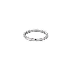 9ct White Gold Simple Wedding Band