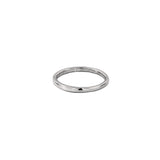 9ct White Gold Simple Wedding Band