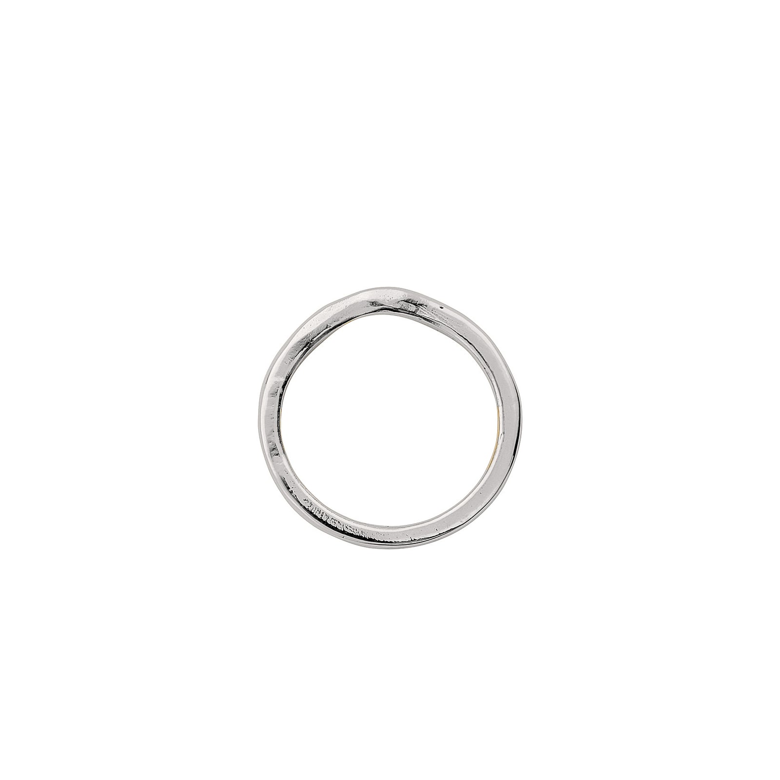 9ct White Gold Wave Wedding Band