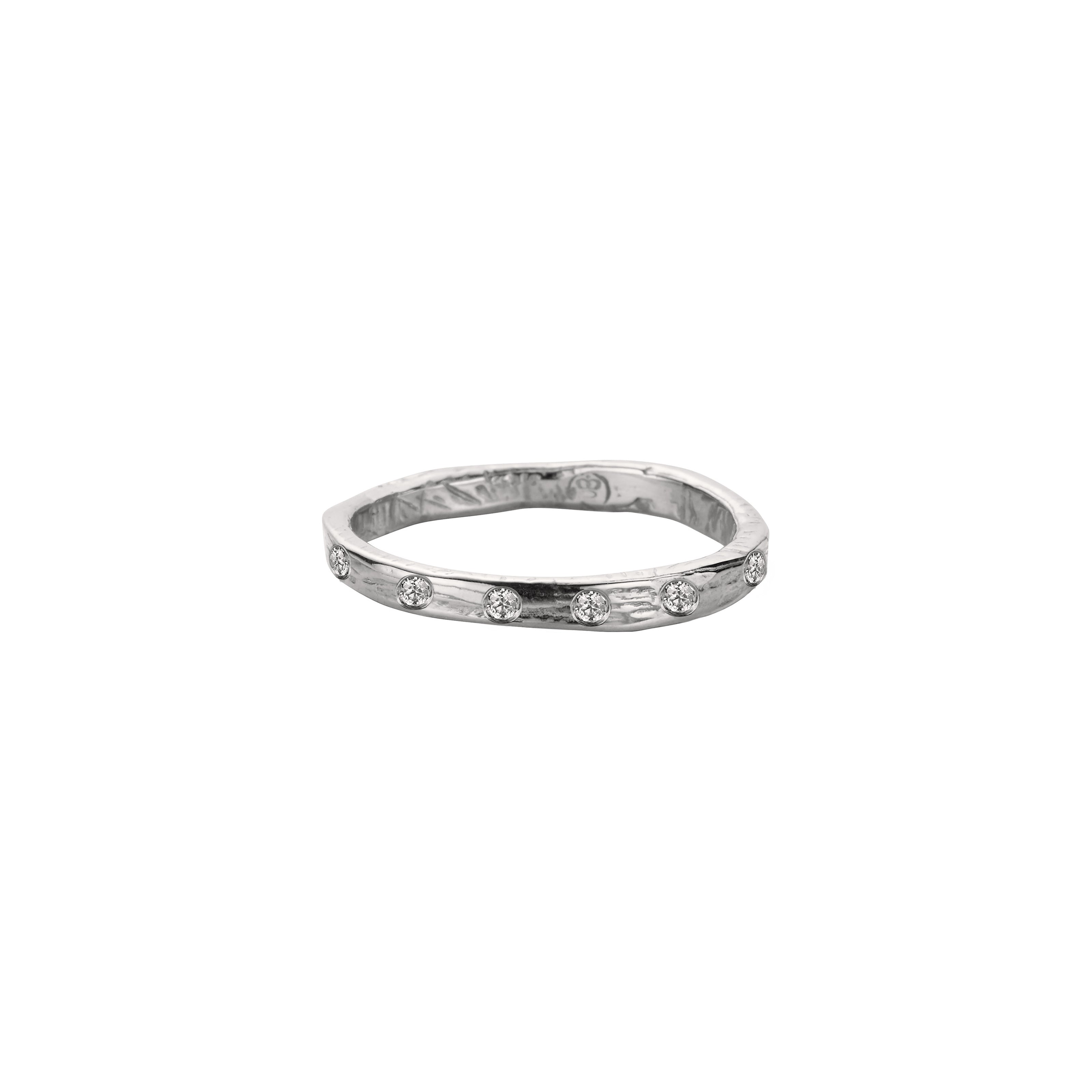 Ladies' 9ct White Gold Mini Posey Ring