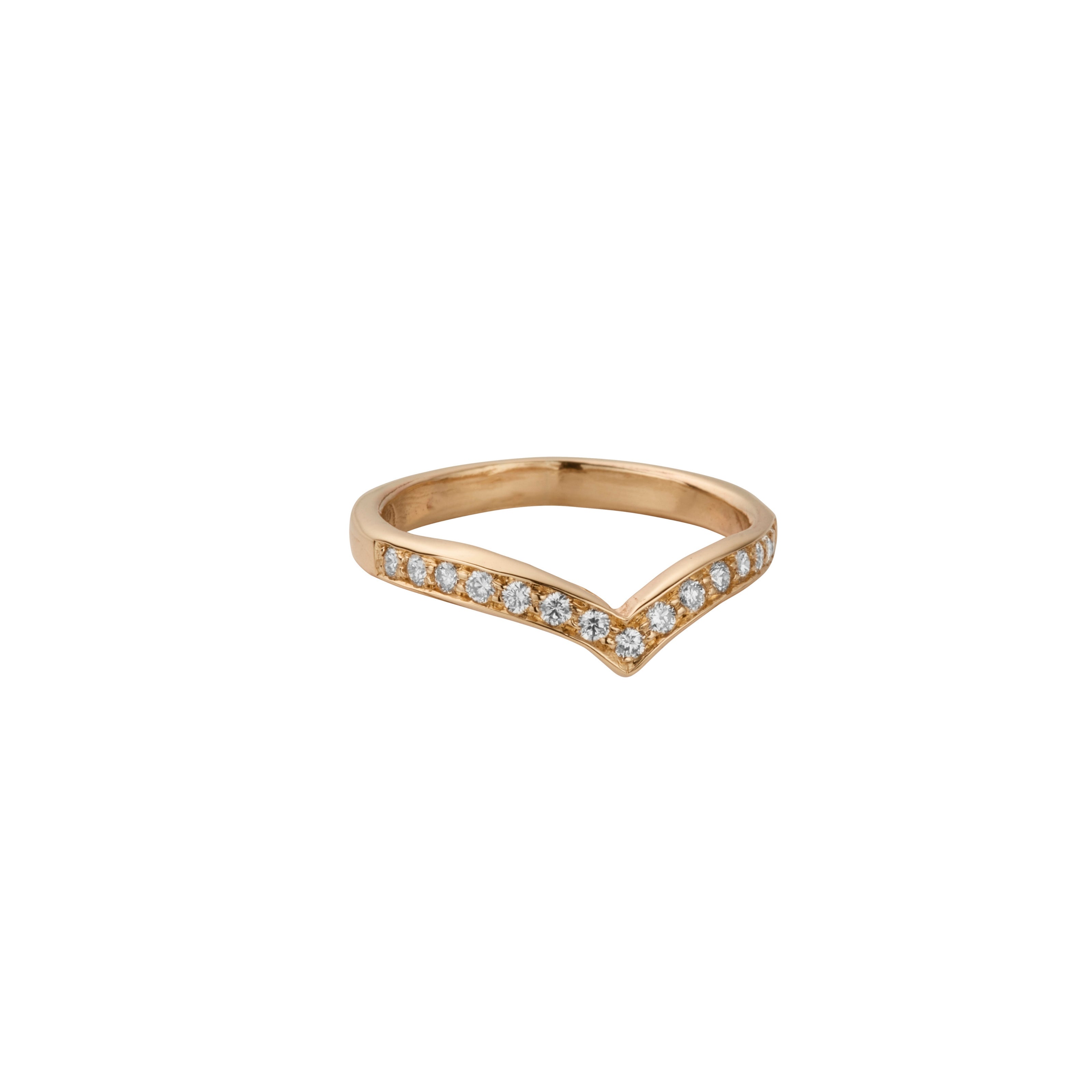 9ct Gold Wishbone Wedding Band