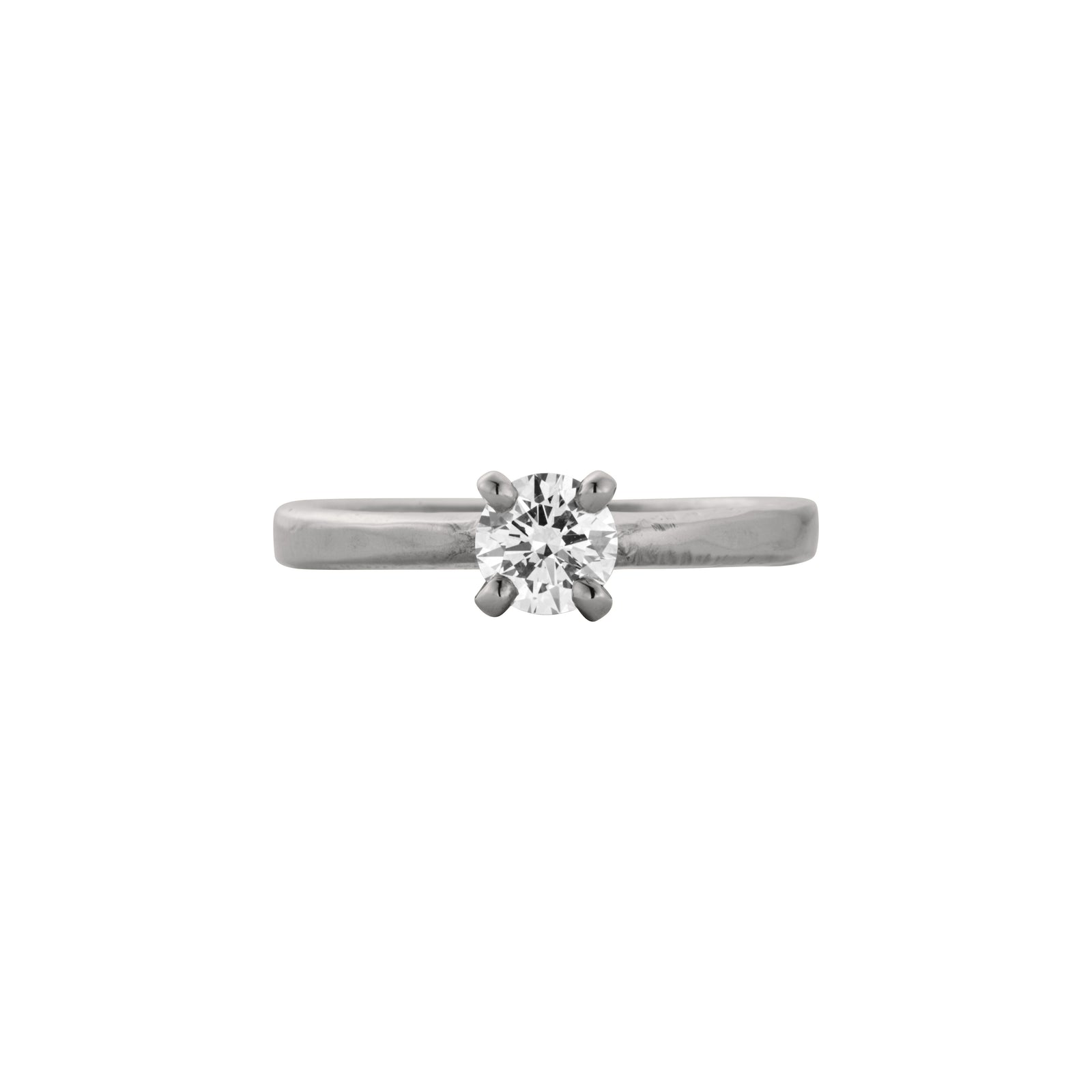 'The Eternity' 9ct White Gold Round 0.5ct Natural Diamond Claw Engagement Ring