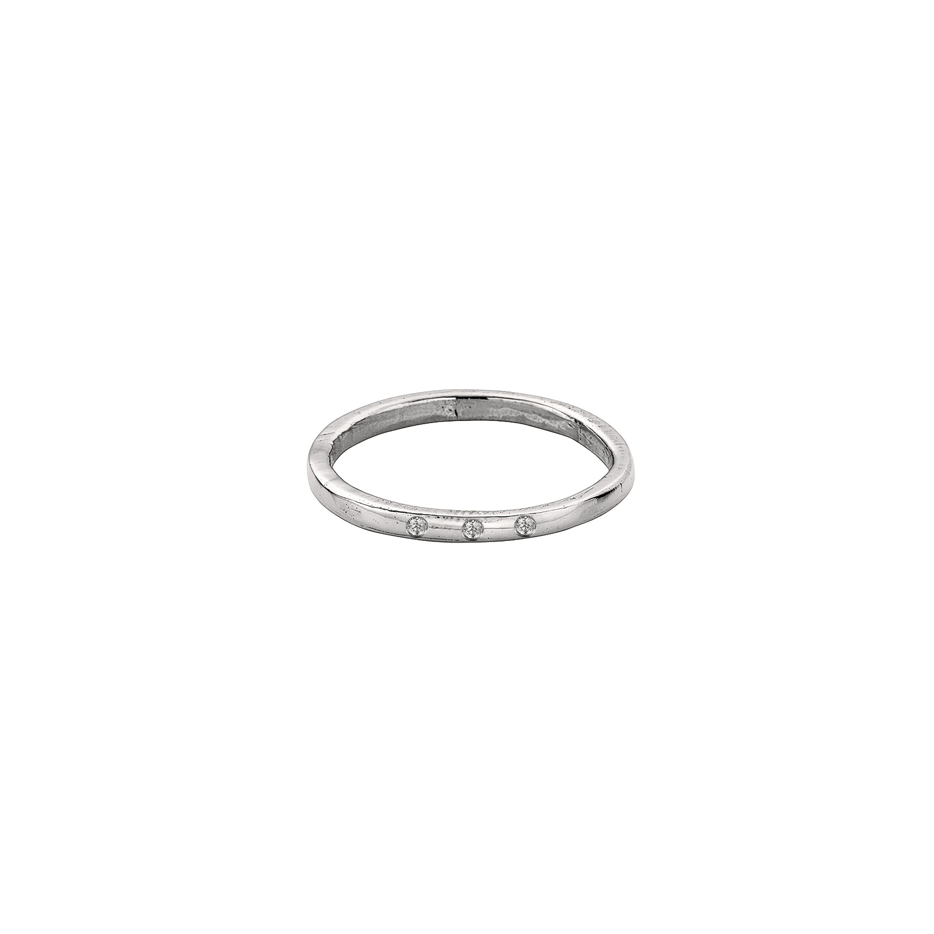 9ct White Gold Simple Wedding Band