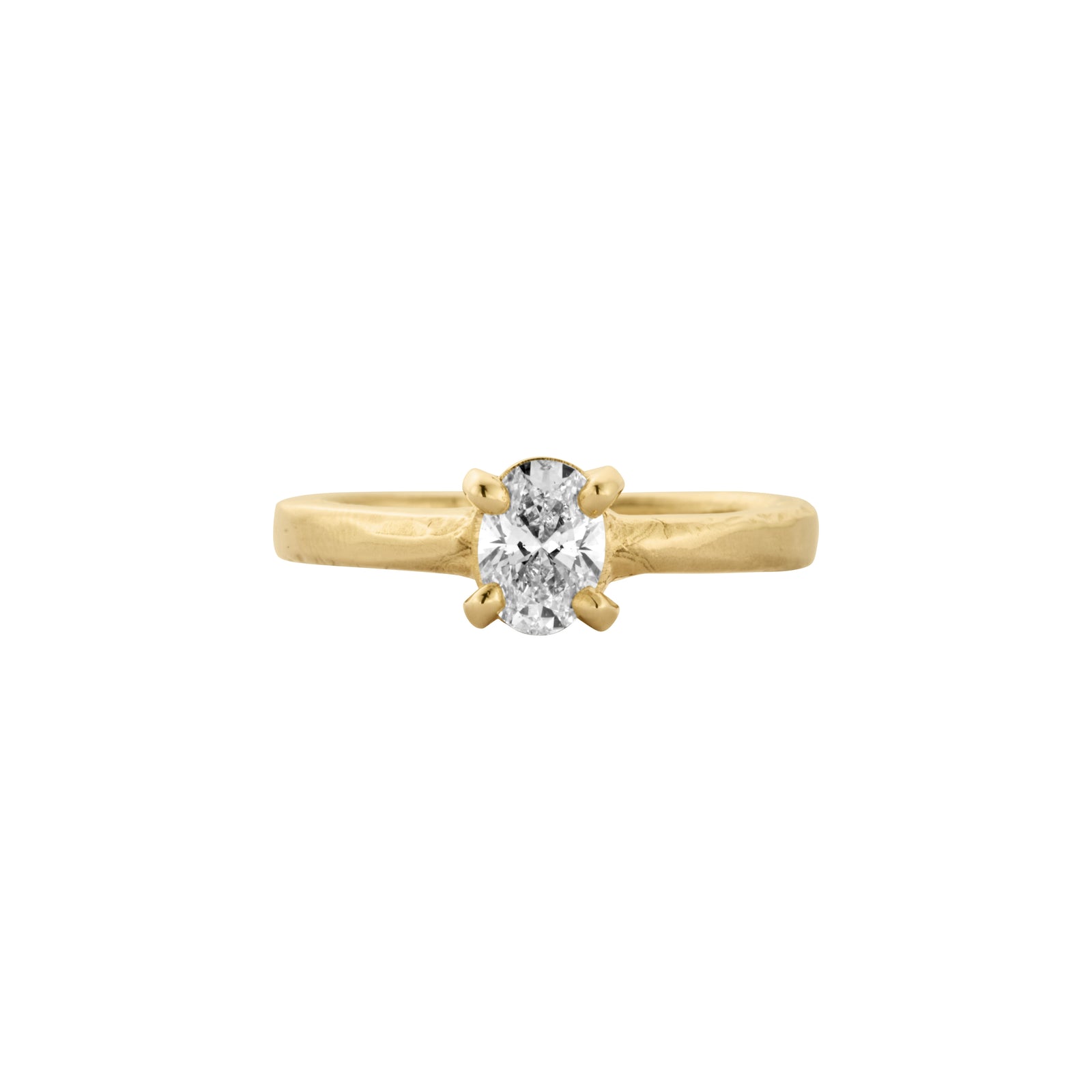 'The Story' 9ct Gold Oval 0.5ct Lab Grown Diamond Claw Engagement Ring