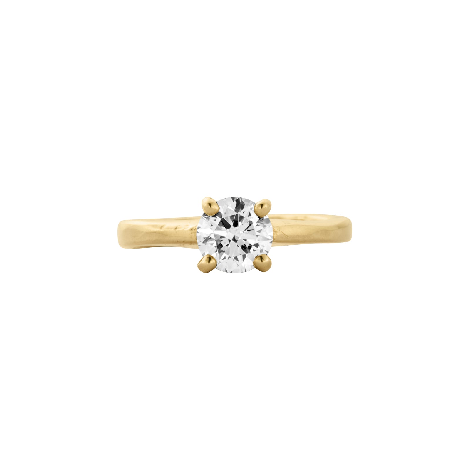 'The Eternity' 9ct Gold Round 1ct Natural Diamond Claw Engagement Ring