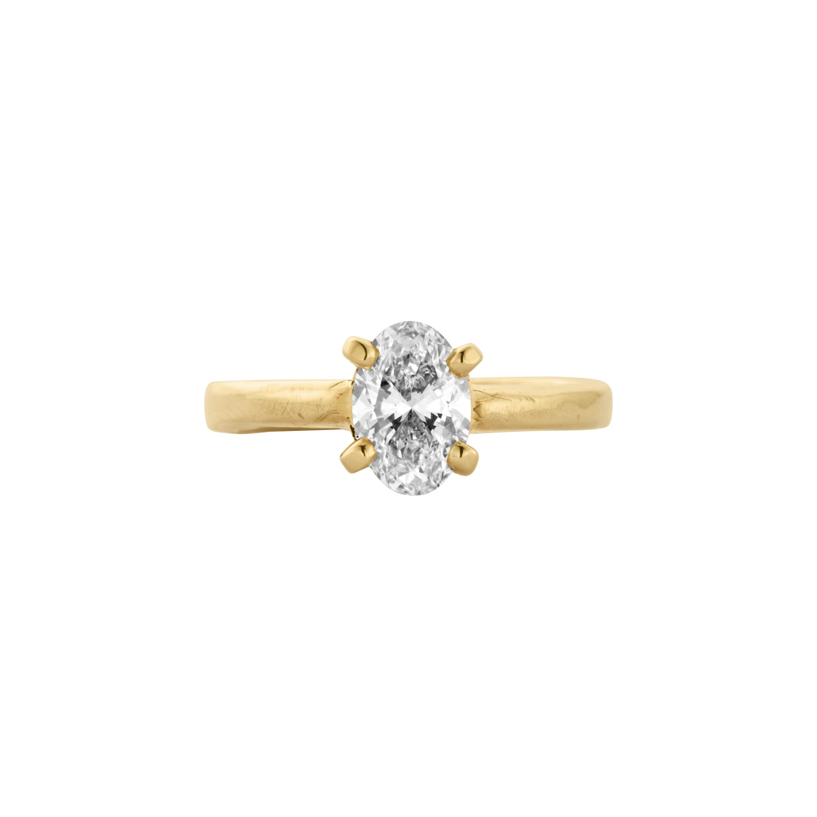 'The Story' 9ct Gold Oval 1ct Lab Grown Diamond Claw Engagement Ring