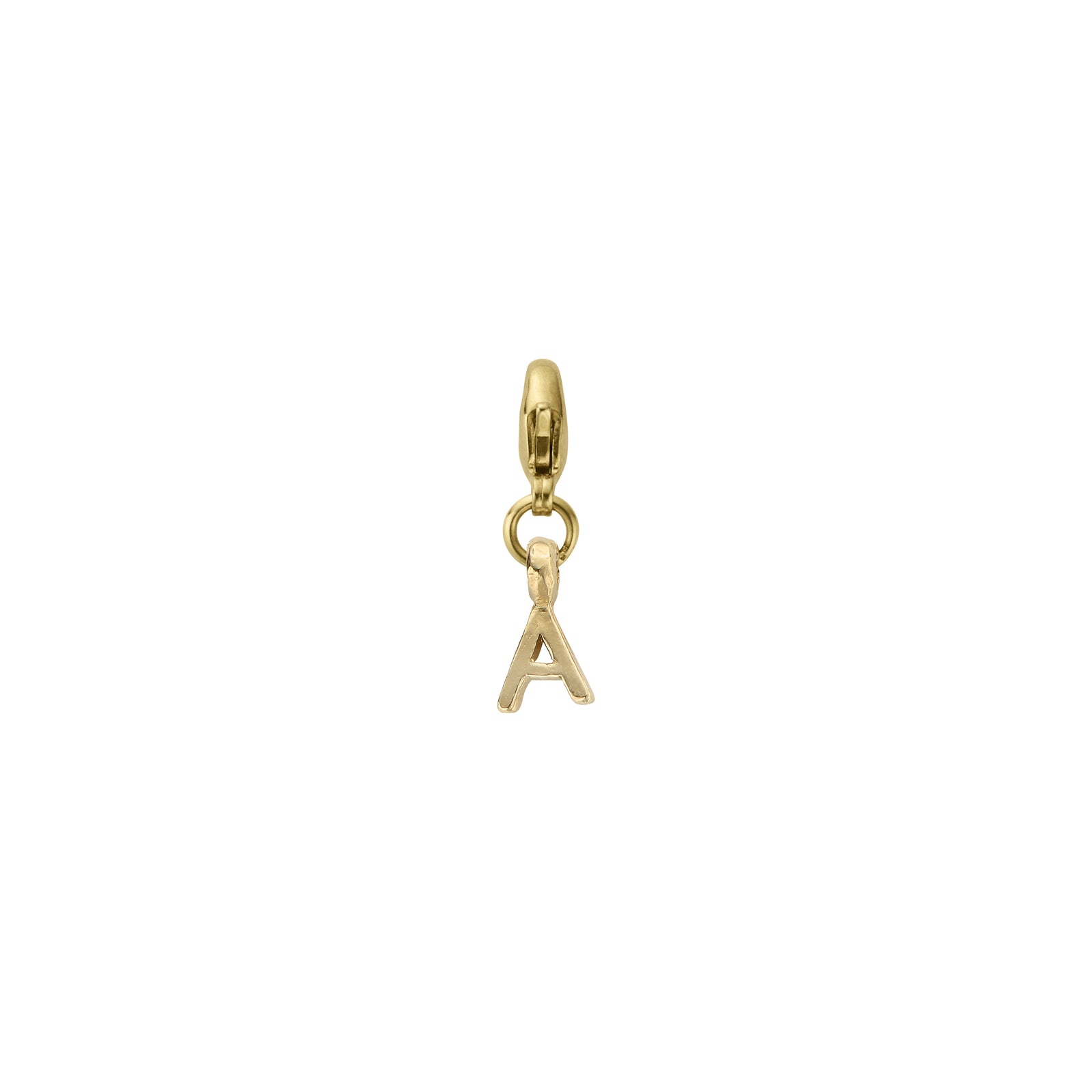 Gold Mini Alphabet Lobster Charm
