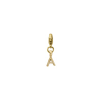 Gold Mini Alphabet Lobster Charm